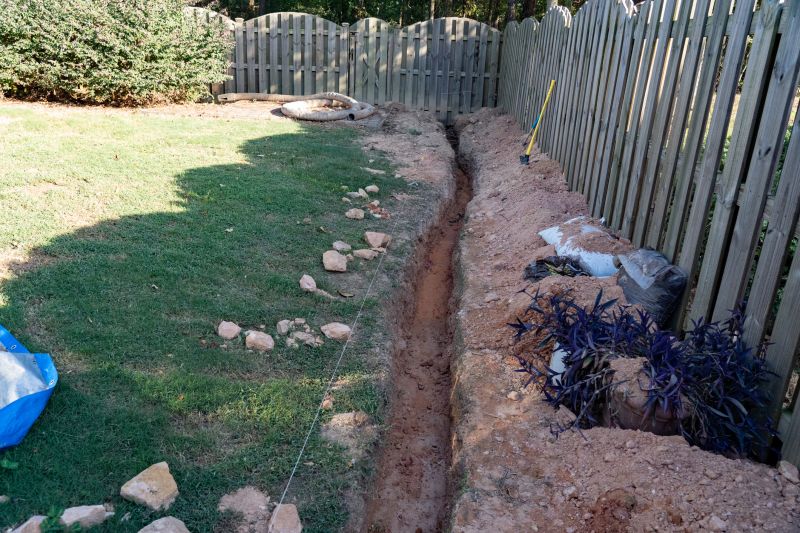 Installation of trench drains